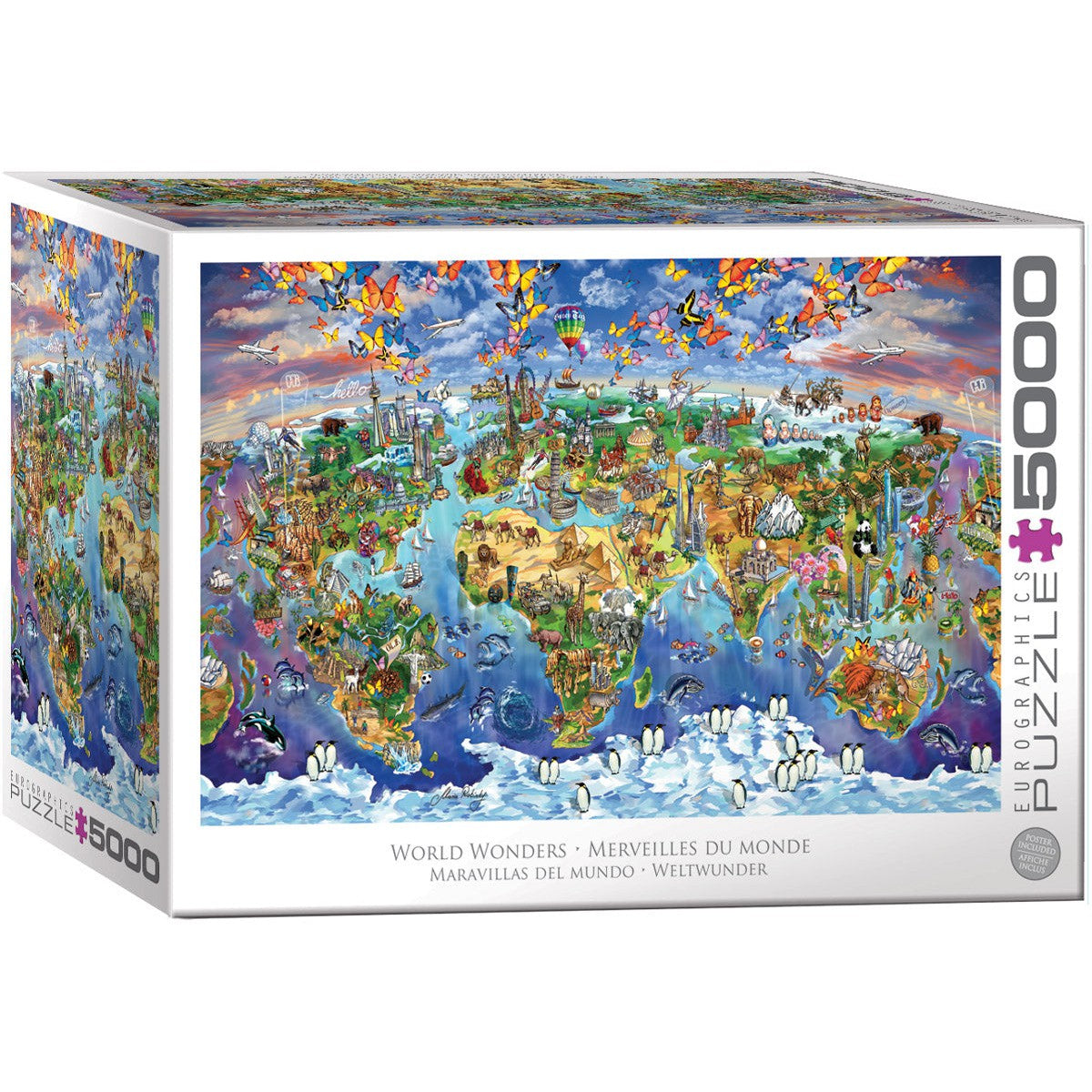 World Wonders 5000 Piece Jigsaw Puzzle Eurographics