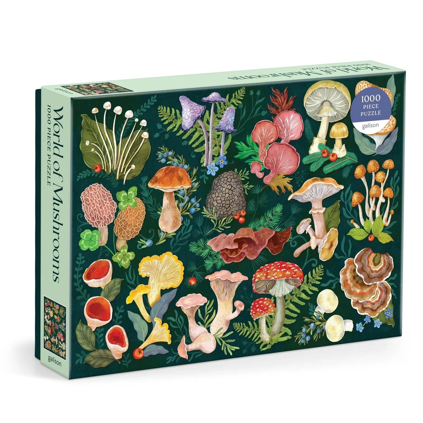 World of Mushrooms 1000 Piece Jigsaw Puzzle Galison