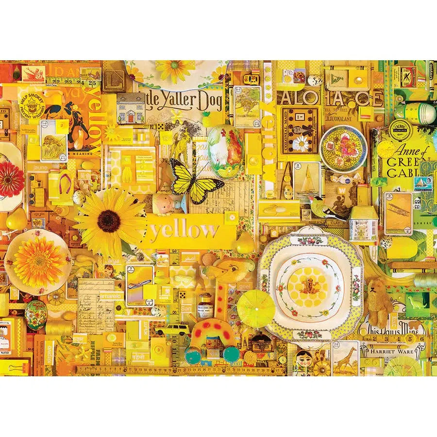 Yellow 1000 Piece Jigsaw Puzzle Cobble Hill