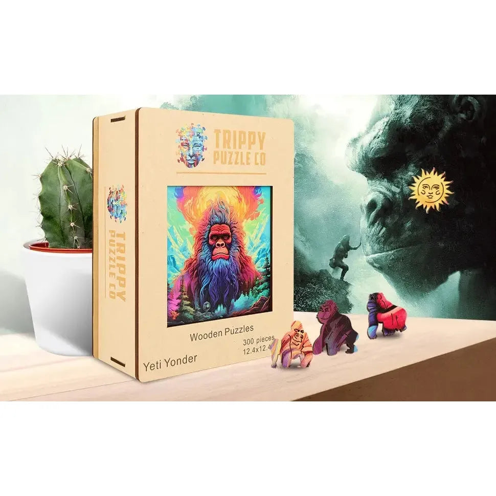 Yeti Yonder 300 Piece Wooden Jigsaw Puzzle Trippy