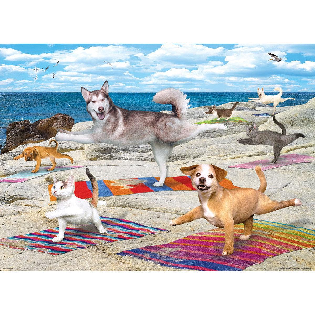 Yoga Beach 300 Large Piece Jigsaw Puzzle Eurographics