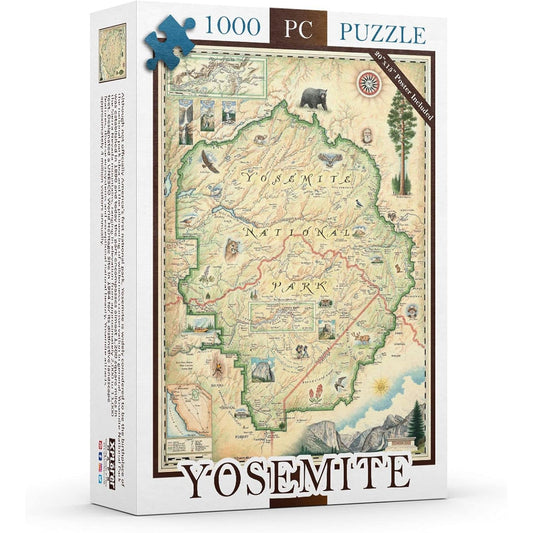 Yosemite National Park 1000 Piece Jigsaw Puzzle Xplorer Maps