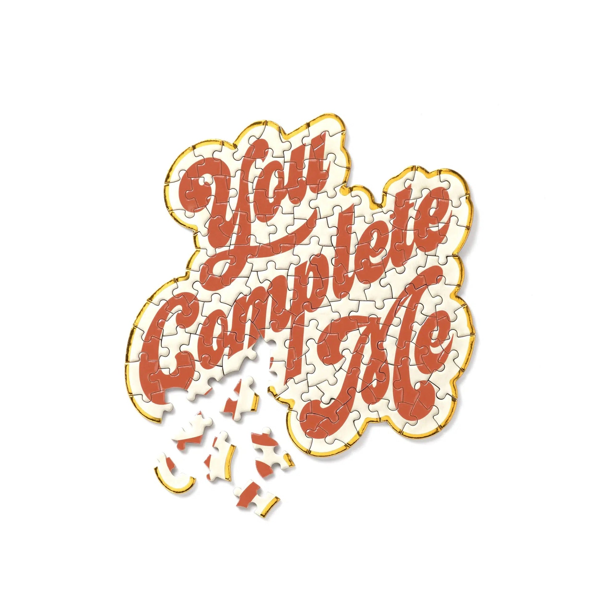 You Complete Me 100 Piece Mini Jigsaw Puzzle Brass Monkey