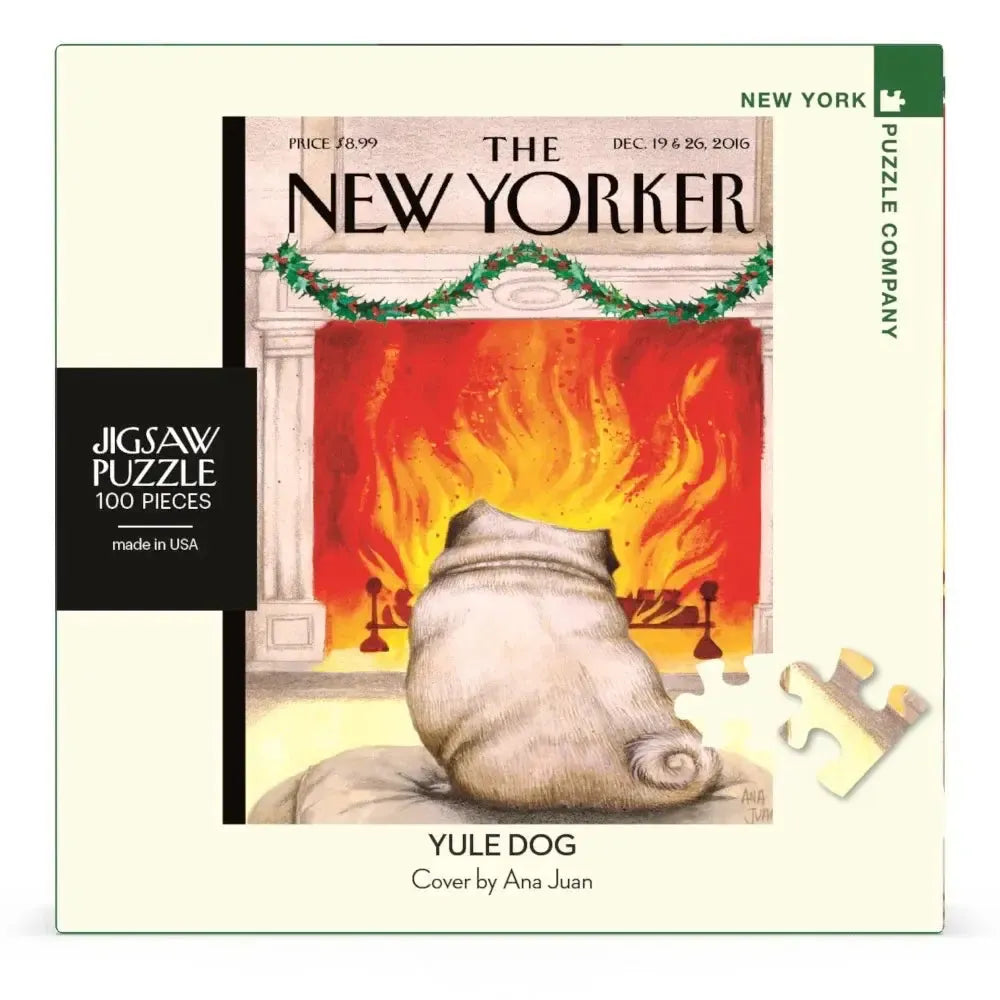 Yule Dog The New Yorker 100 Piece Mini Jigsaw Puzzle NYPC
