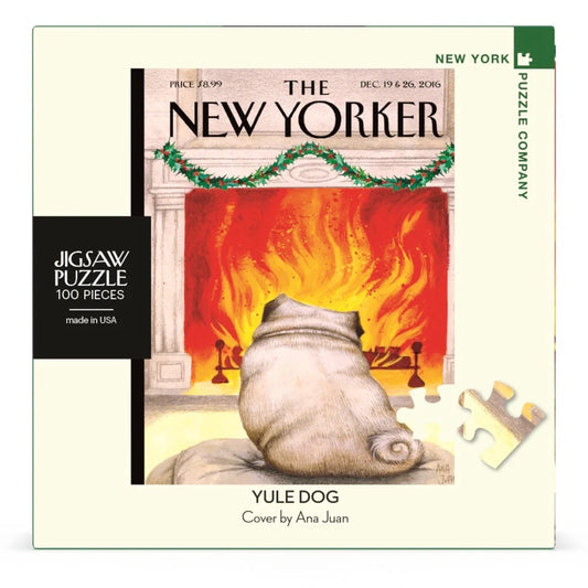 Yule Dog The New Yorker 100 Piece Mini Jigsaw Puzzle NYPC