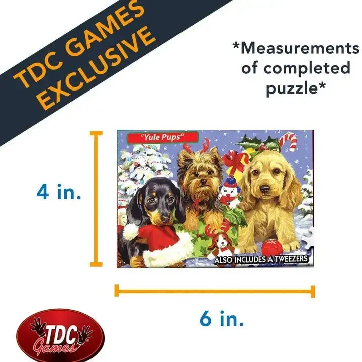 Yule Pups 234 Piece "World's Smallest" Jigsaw Puzzle TDC