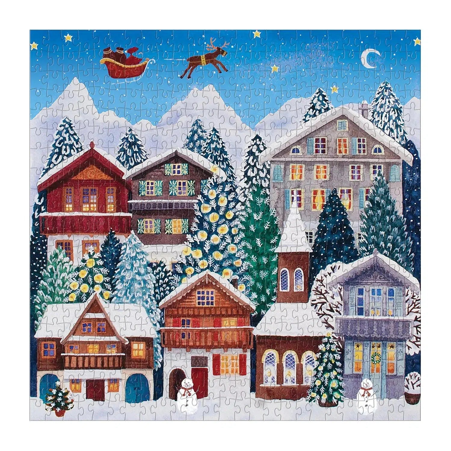 Yuletide Village 500 Piece Jigsaw Puzzle Galison