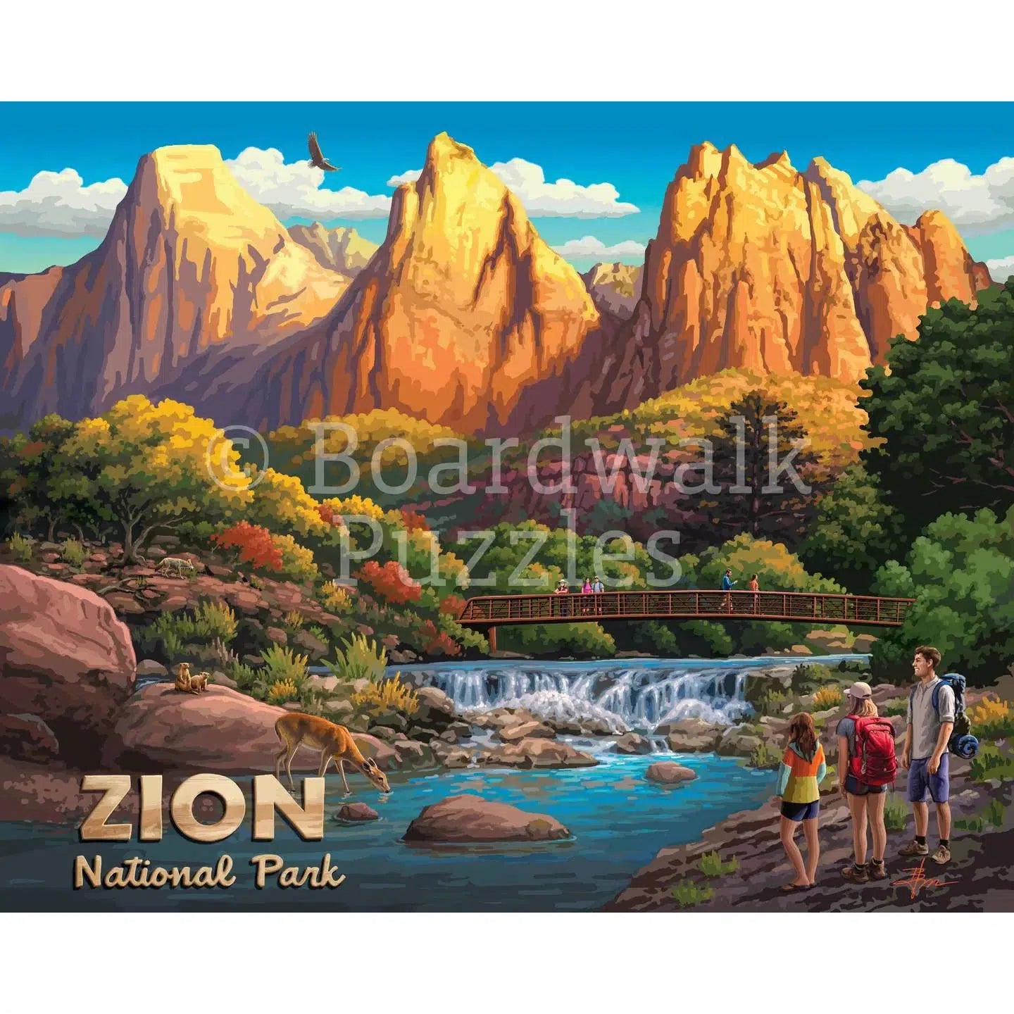 Zion National Park 210 Piece Jigsaw Puzzle Boardwalk