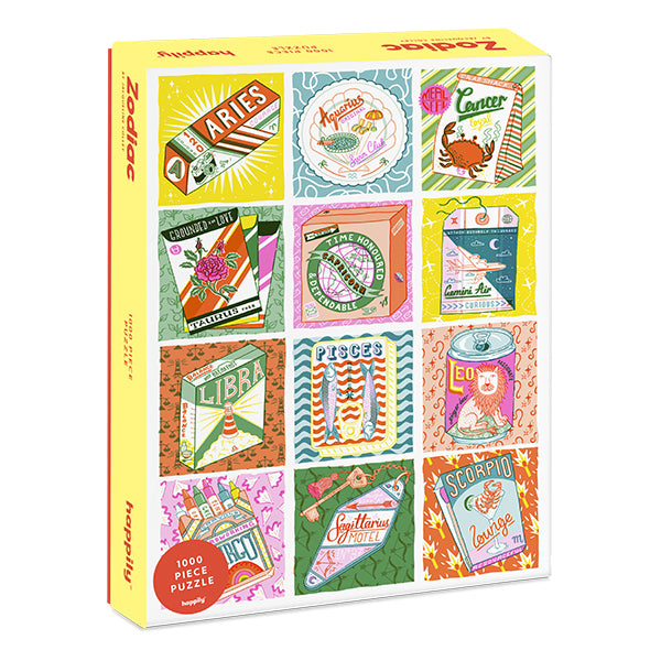 Zodiac 1000 Piece Jigsaw Puzzle Happily