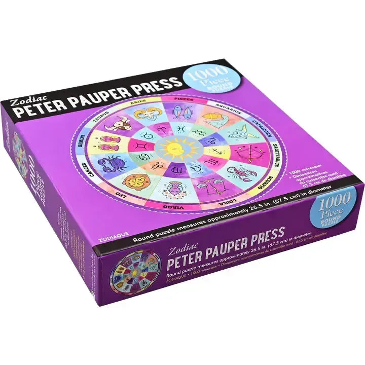 Zodiac 1000 Piece Round Jigsaw Puzzle Peter Pauper
