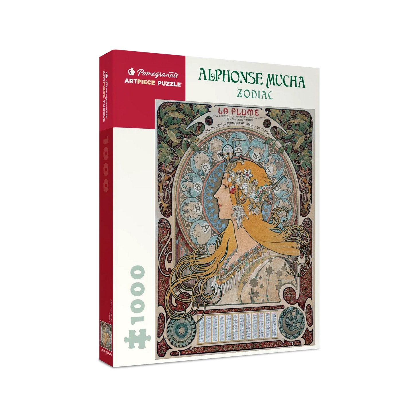 Zodiac by Mucha 1000 Piece Jigsaw Puzzle Pomegranate