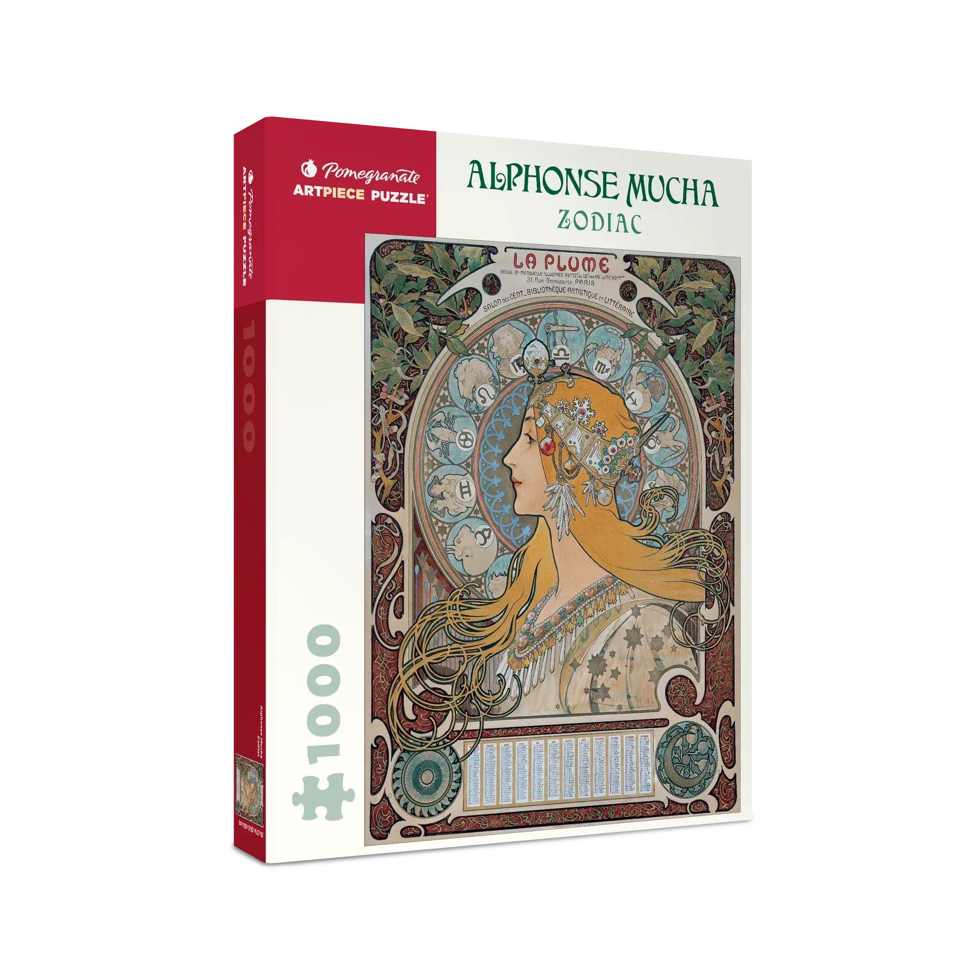 Zodiac by Mucha 1000 Piece Jigsaw Puzzle Pomegranate