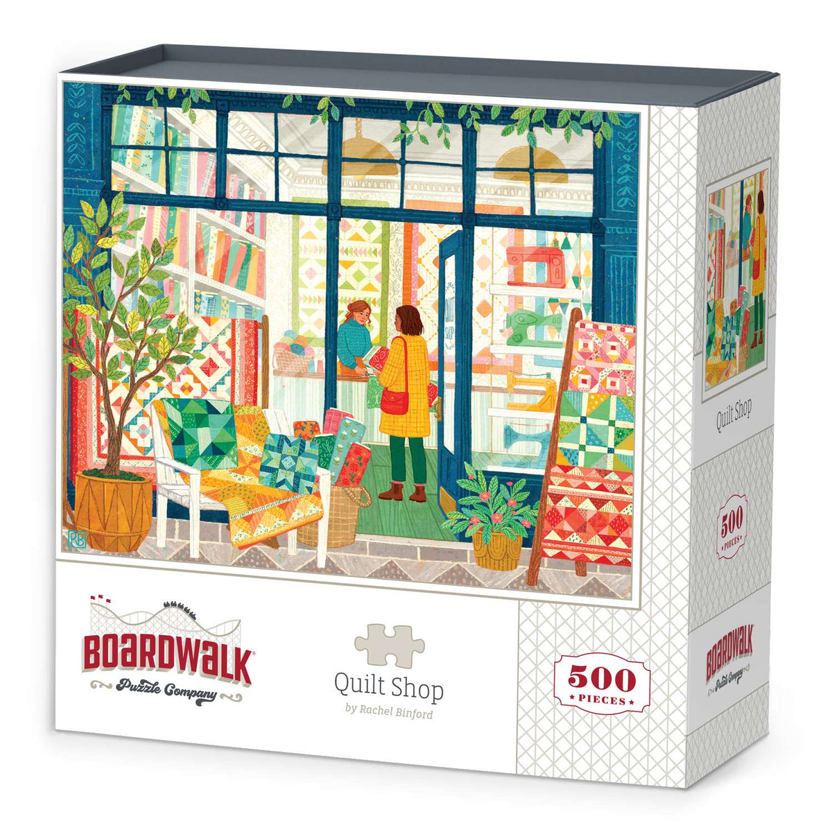 Quilt Shop 500 Piece Jigsaw Puzzle Boardwalk