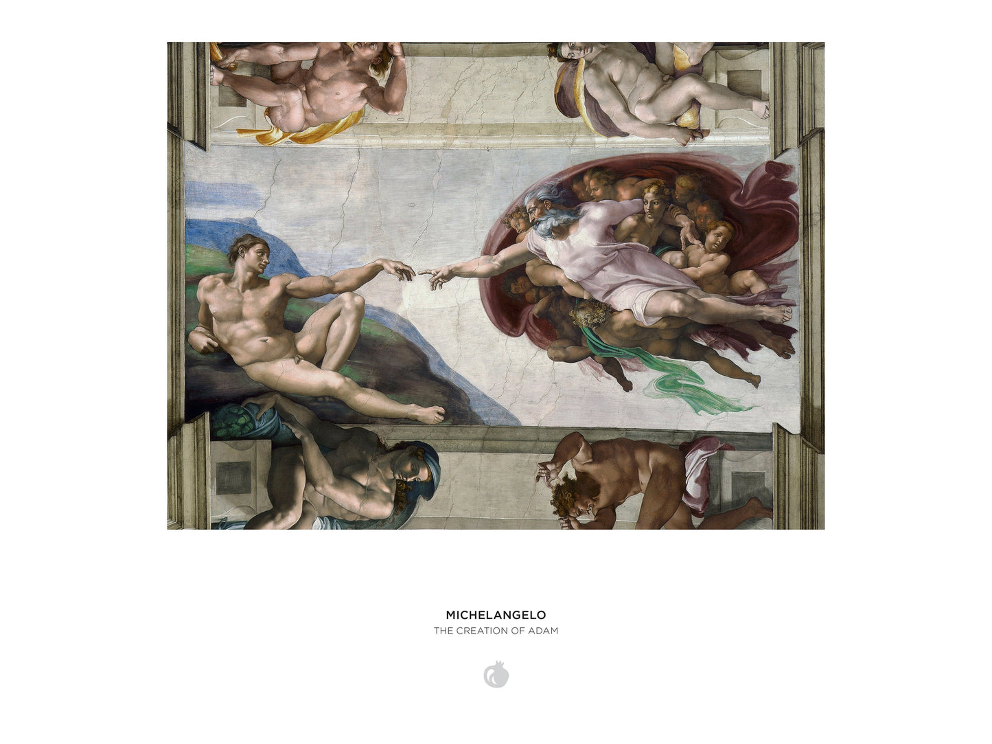 The Creation of Adam by Michelangelo 1000 Piece Jigsaw Puzzle Pomegranate