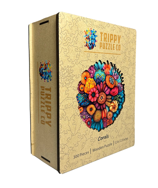 Corals 300 Piece Wooden Shaped Jigsaw Puzzle Trippy