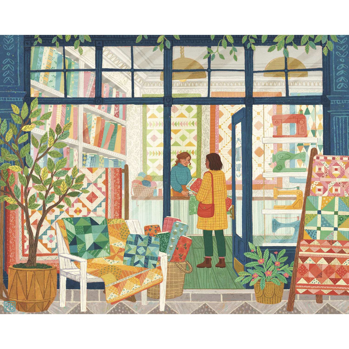 Quilt Shop 500 Piece Jigsaw Puzzle Boardwalk