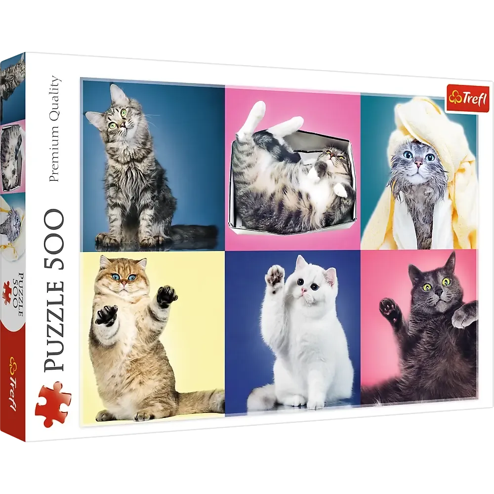 Kittens Collage 500 Piece Jigsaw Puzzle Trefl