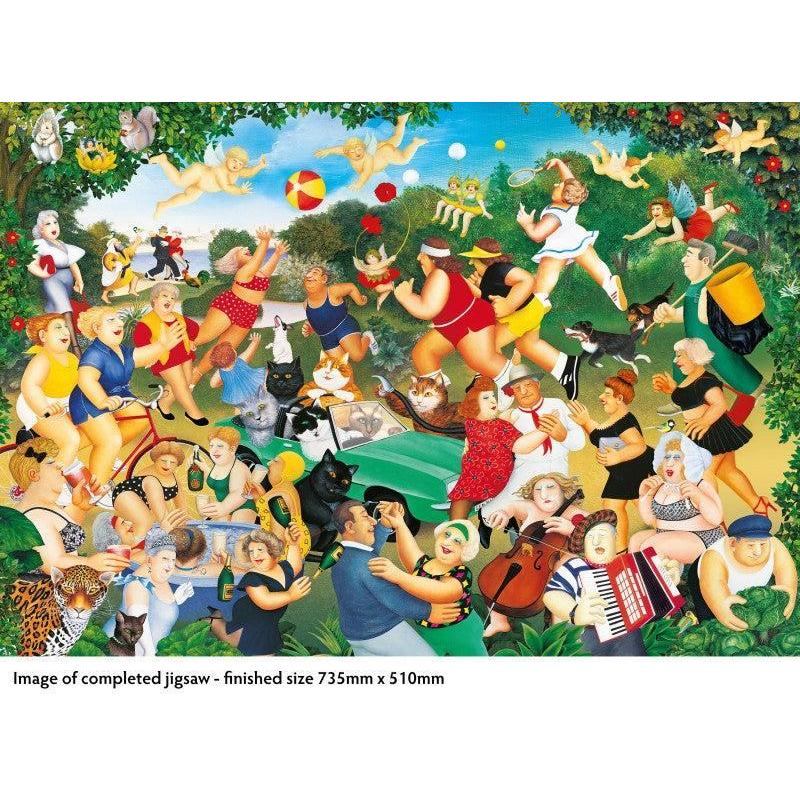 Good Times by Beryl Cook 1000 Piece Jigsaw Puzzle Flame Tree