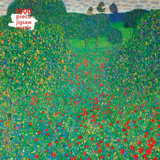 Poppy Field by Gustav Klimt 1000 Piece Jigsaw Puzzle Flame Tree