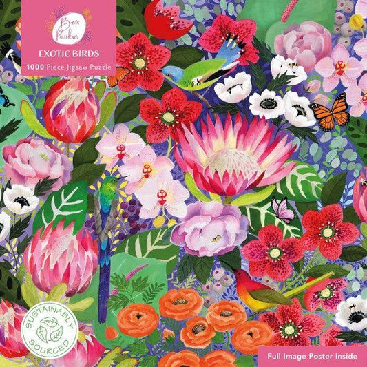 Exotic Birds by Bex Parkin 1000 Piece Jigsaw Puzzle Flame Tree