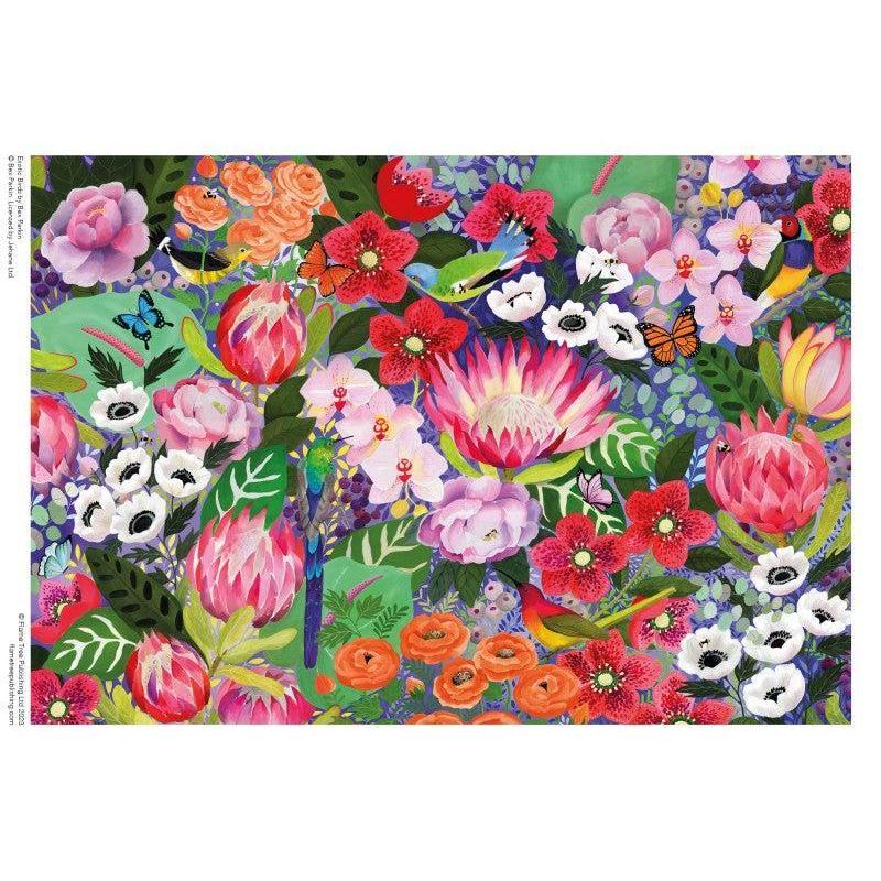 Exotic Birds by Bex Parkin 1000 Piece Jigsaw Puzzle Flame Tree