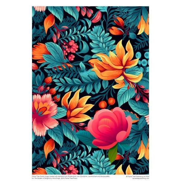 Garden of Delights 1000 Piece Jigsaw Puzzle Flame Tree