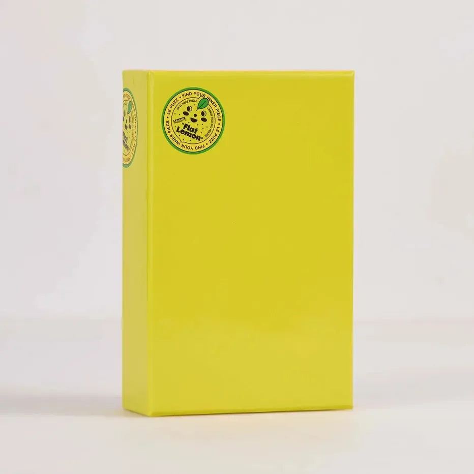 Flat Lemon 81 Piece Round Jigsaw Puzzle Le Puzz