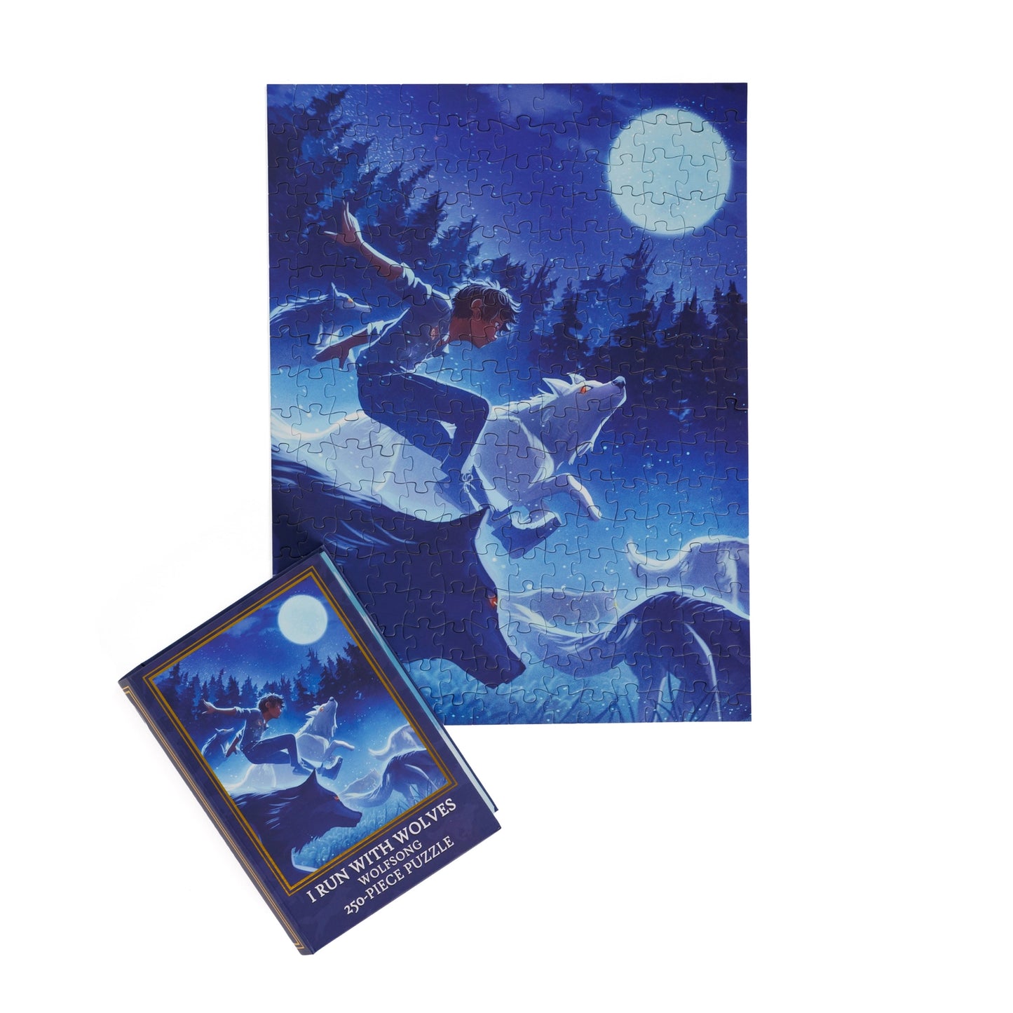 I Run with the Wolves - Wolfsong 250 Piece Jigsaw Puzzle KOT