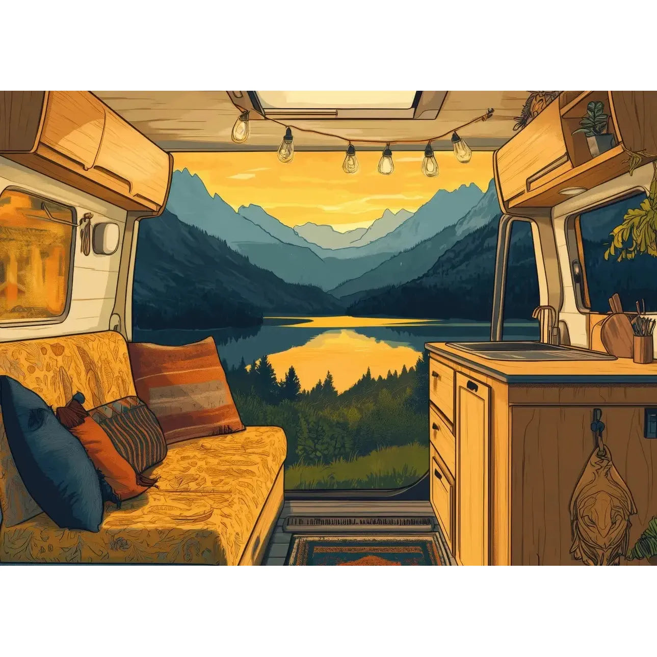 Van Life Vibes 1000 Piece Jigsaw Puzzle Snappy