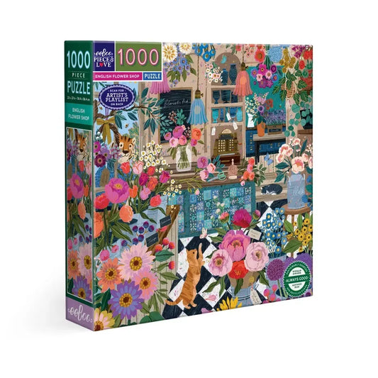 English Flower Shop 1000 Piece Jigsaw Puzzle eeBoo