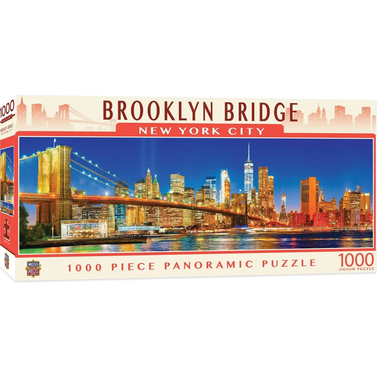 Brooklyn Bridge New York City 1000 Piece Panoramic Jigsaw Puzzle MasterPieces