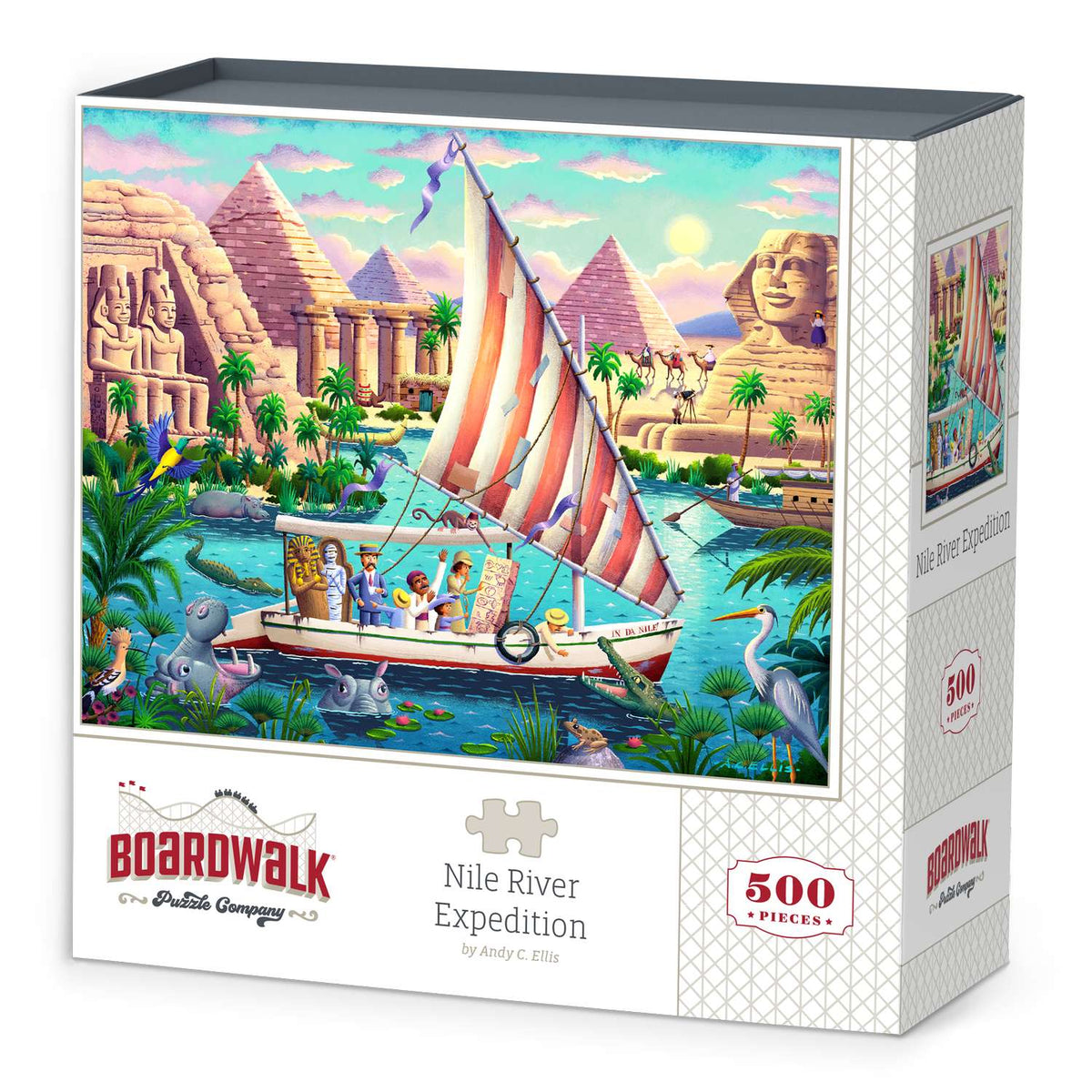 Nile River Expedition 500 Piece Jigsaw Puzzle Boardwalk