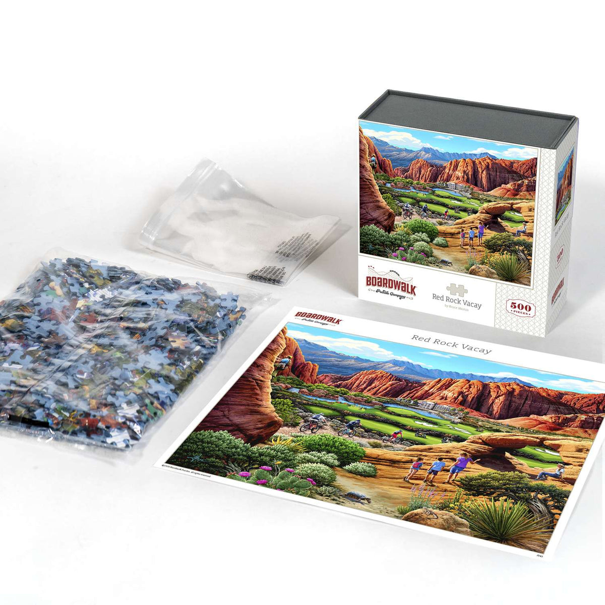 Red Rock Vacay 500 Piece Jigsaw Puzzle Boardwalk