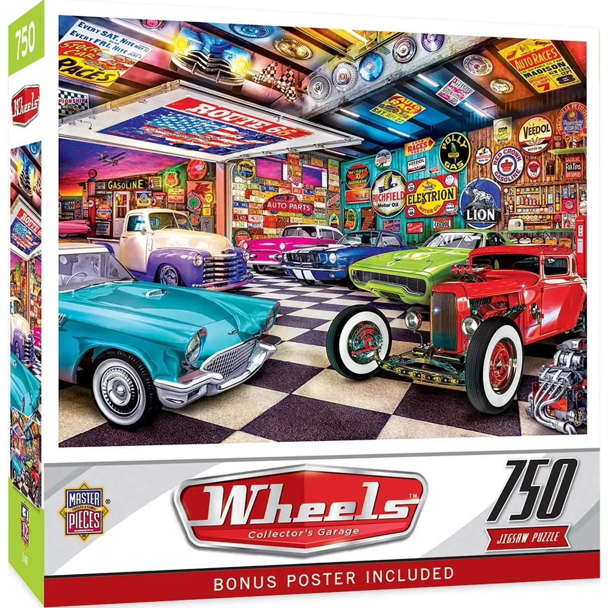 Collector's Garage Wheels 750 Piece Jigsaw Puzzle MasterPieces