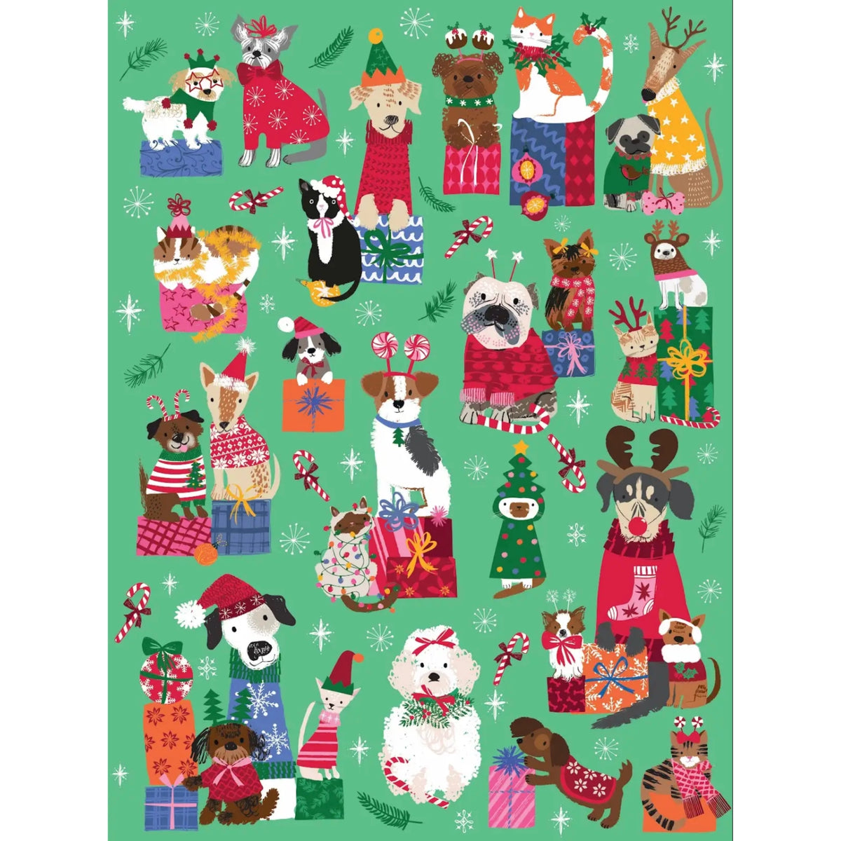 Santa's Yelpers 1000 Piece Jigsaw Puzzle PuzzleFolk