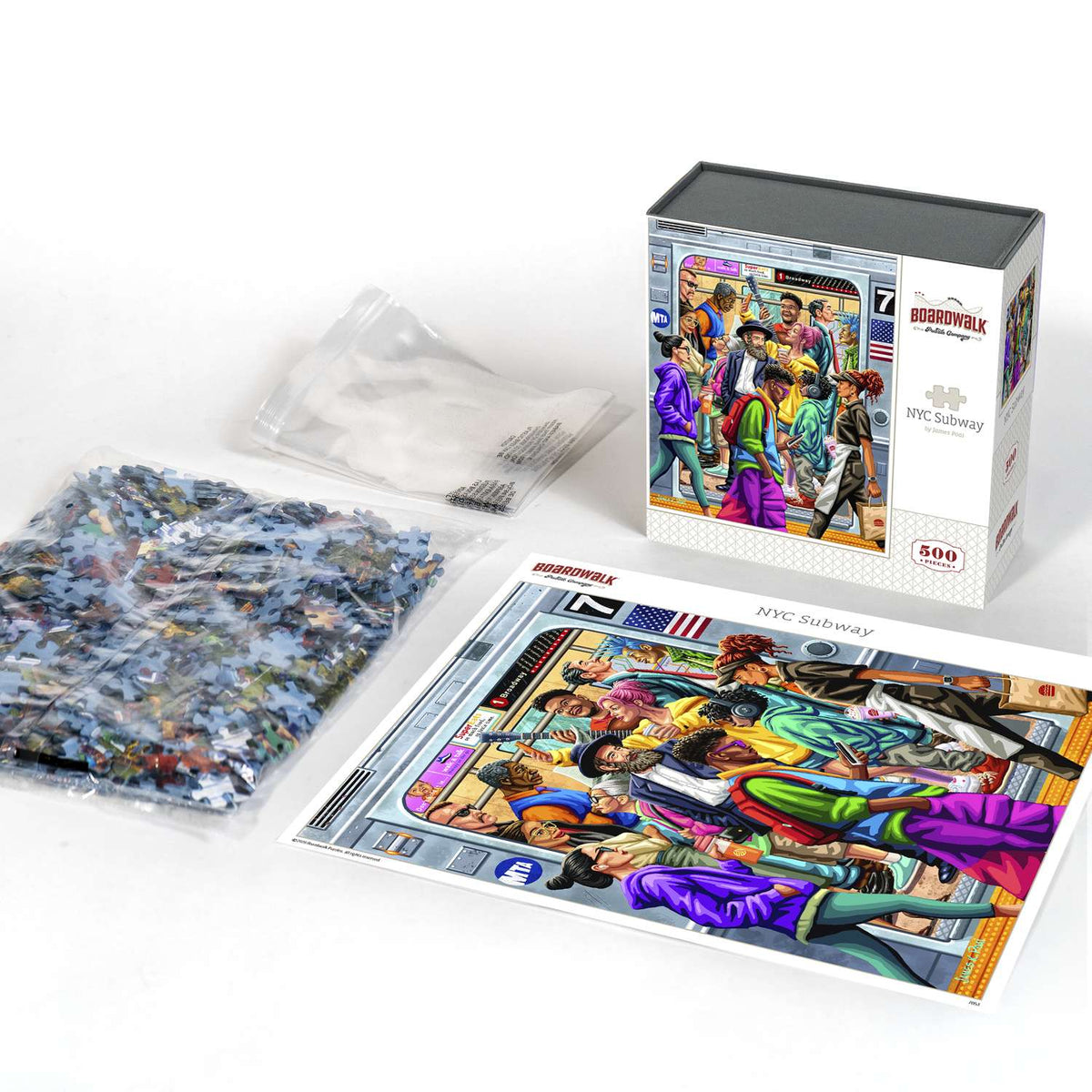 NYC Subway 500 Piece Jigsaw Puzzle Boardwalk