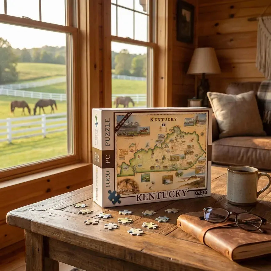 Kentucky 1000 Piece Jigsaw Puzzle Xplorer Maps