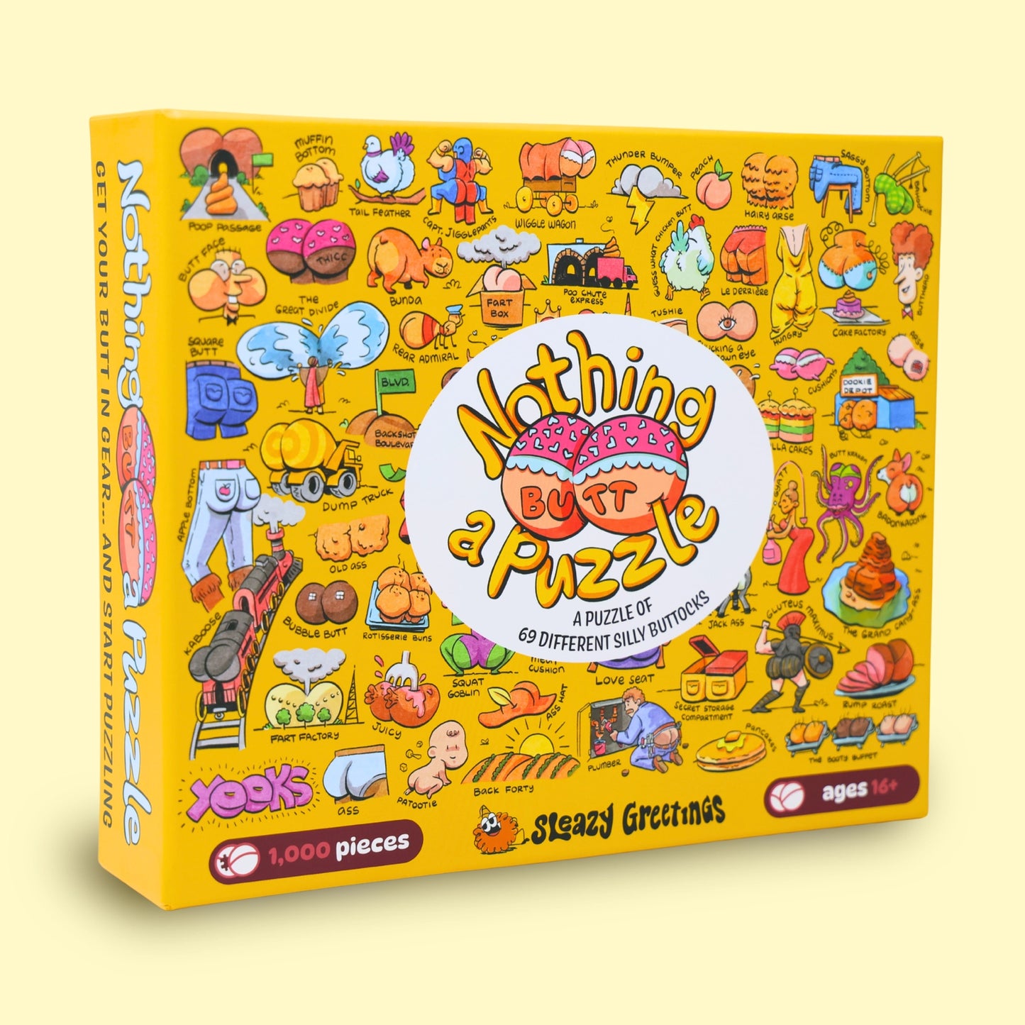 Nothing Butt a Puzzle 1000 Piece Jigsaw Puzzle Sleazy Greetings