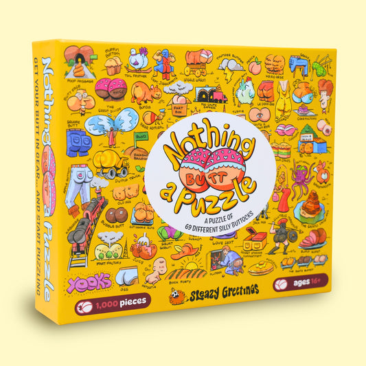 Nothing Butt a Puzzle 1000 Piece Jigsaw Puzzle Sleazy Greetings