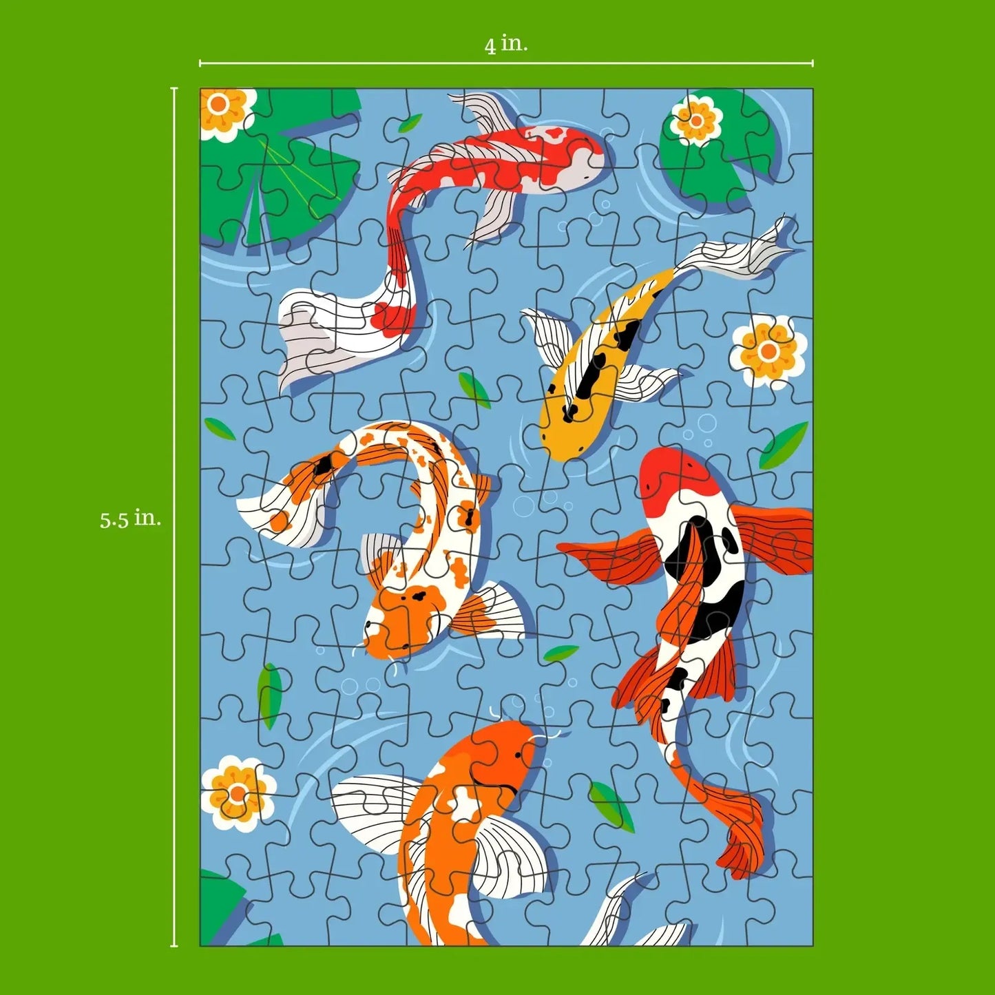 Koi 99 Piece Mini Jigsaw Puzzle Puzzledly
