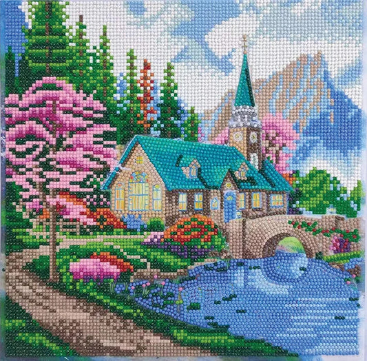 Embrace Nature Crystal Art Framed Canvas Kit Craft Buddy