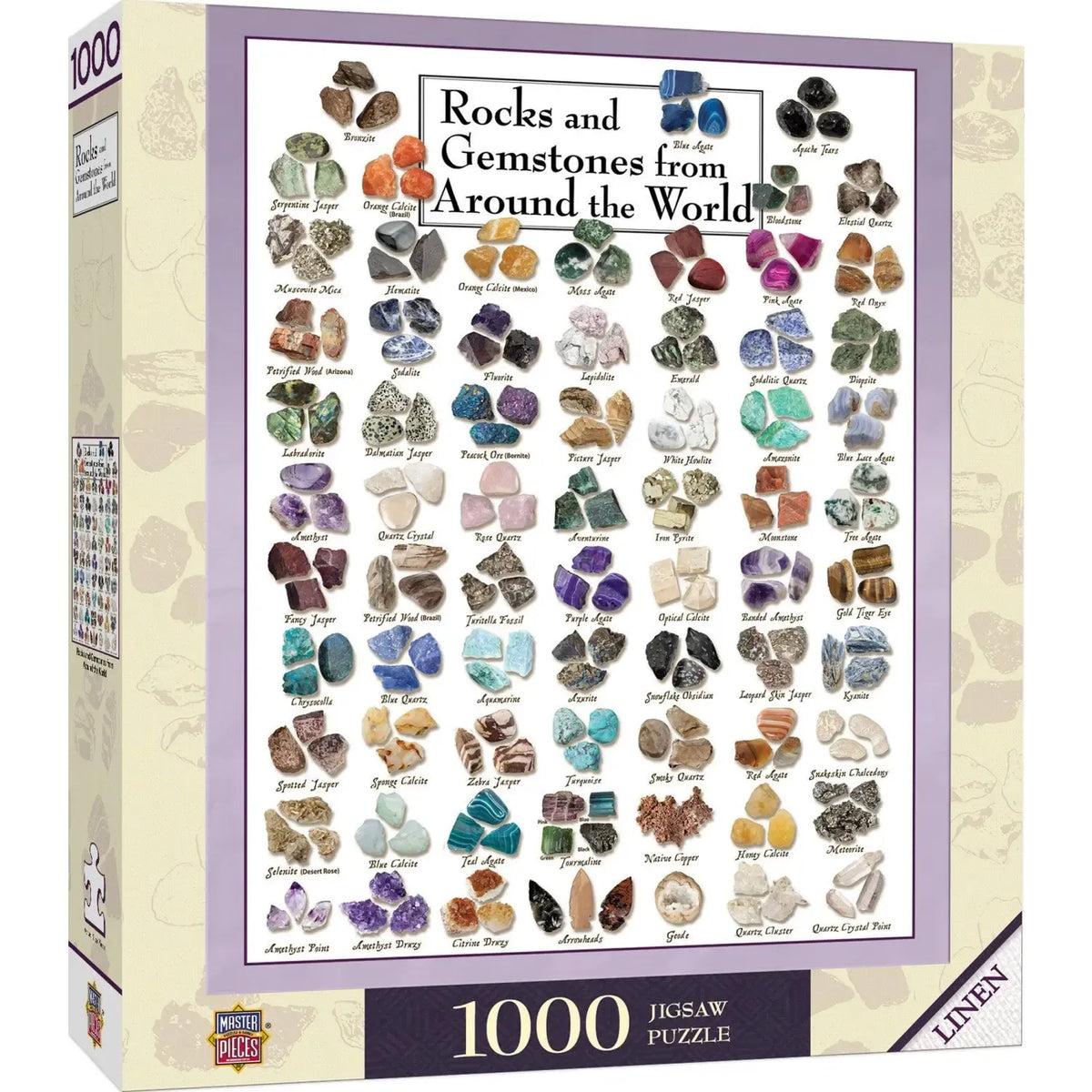 Rocks & Gemstones from Around the World 1000 Piece Jigsaw Puzzle MasterPieces