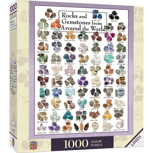 Rocks & Gemstones from Around the World 1000 Piece Jigsaw Puzzle MasterPieces