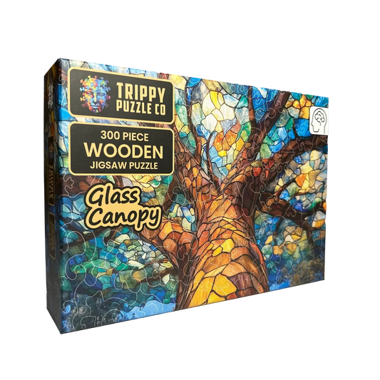 Glass Canopy 300 Piece Wooden Jigsaw Puzzle Trippy