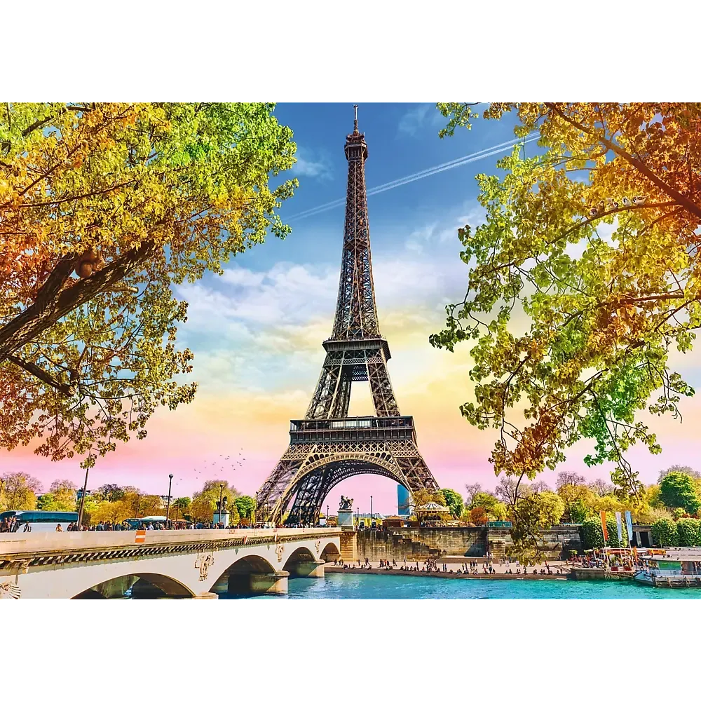 Romantic Paris France Eiffel Tower 500 Piece Jigsaw Puzzle Trefl
