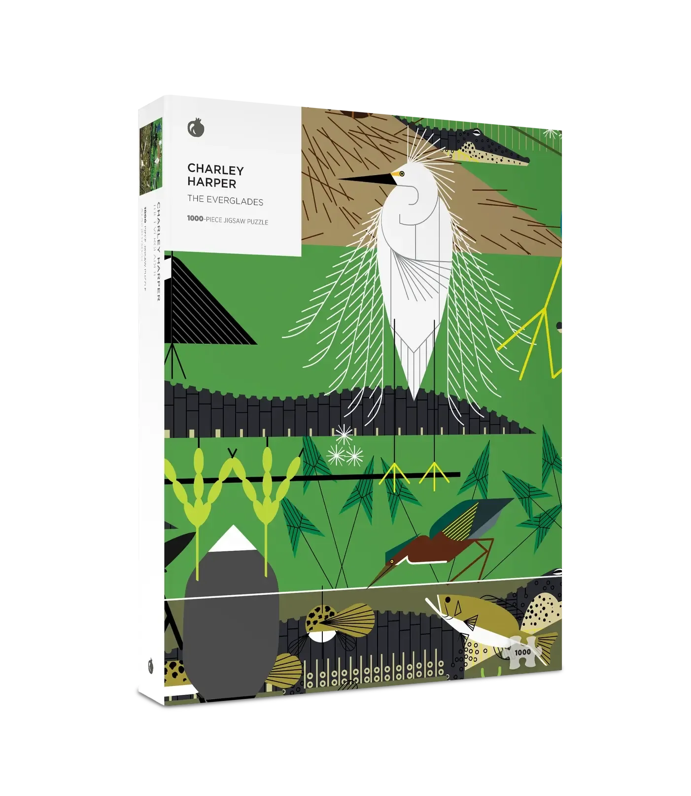 The Everglades by Charley Harper 1000 Piece Jigsaw Puzzle Pomegranate