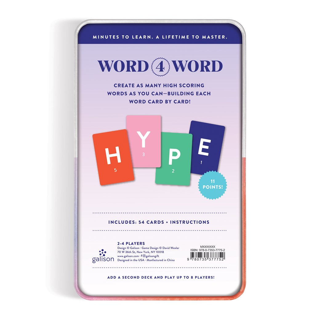 Word 4 Word -Vocabulary Card Game - Galison