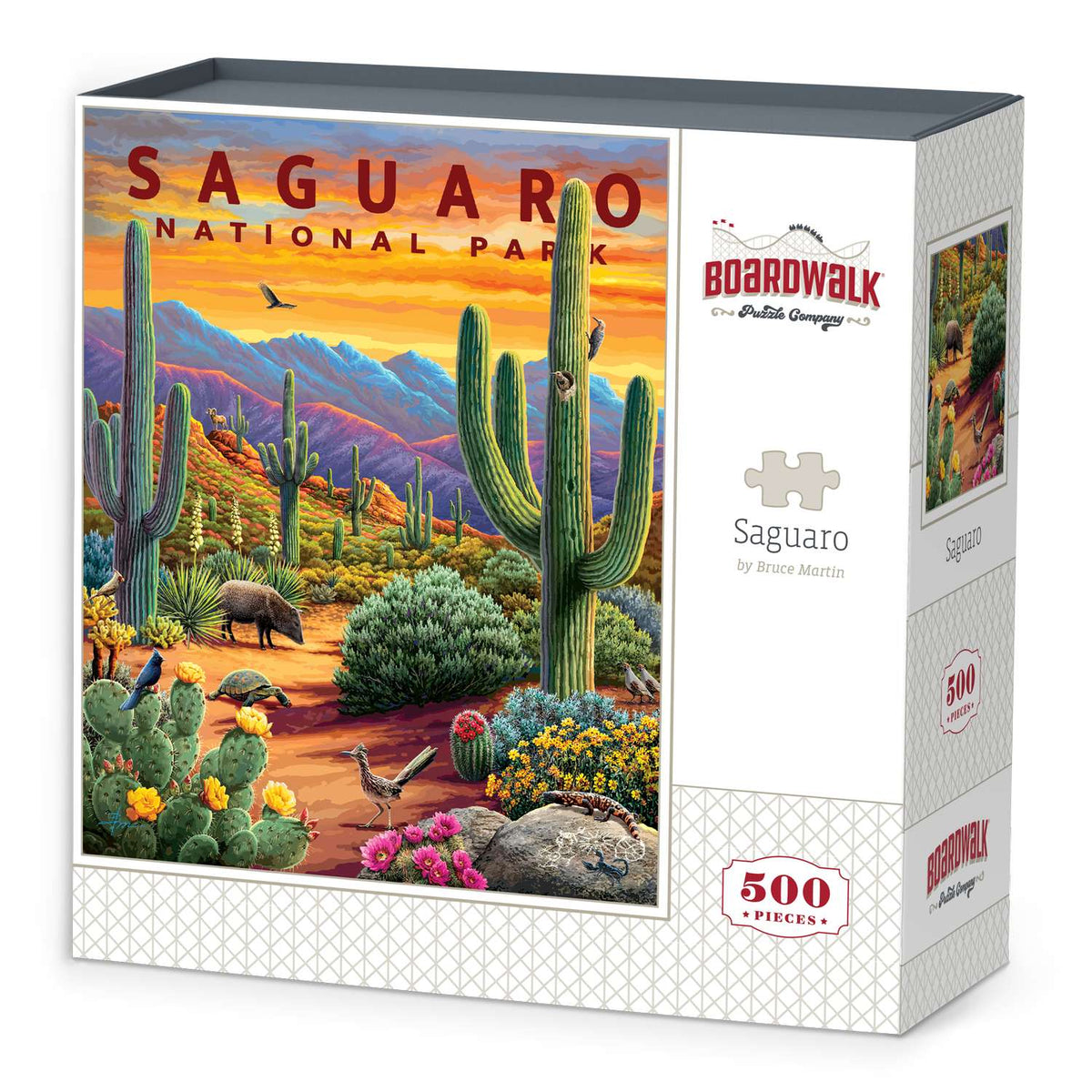 Saguaro National Park 500 Piece Jigsaw Puzzle Boardwalk