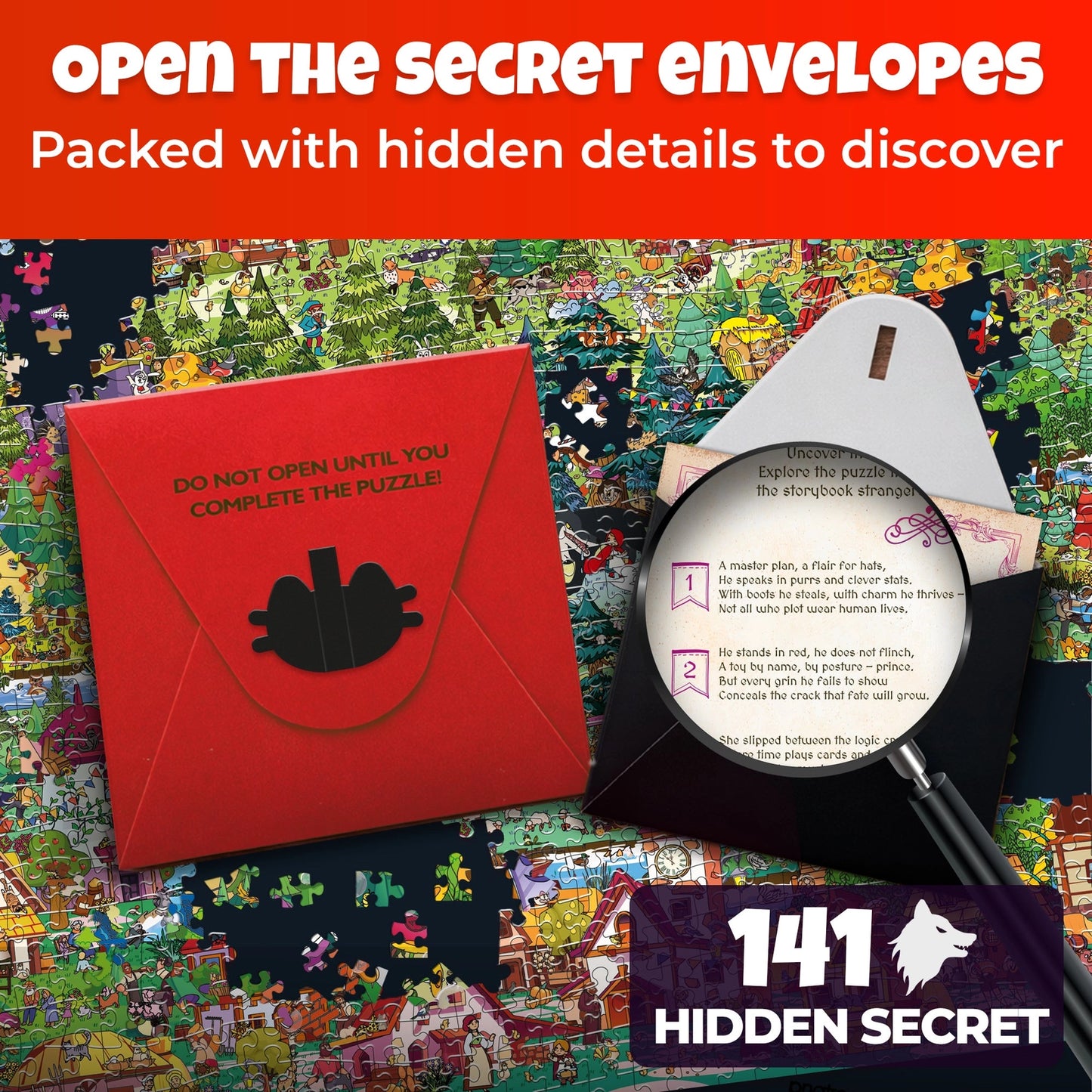 Little Red Trouble Hood Mystery 1000 Piece Jigsaw Puzzle Quokka