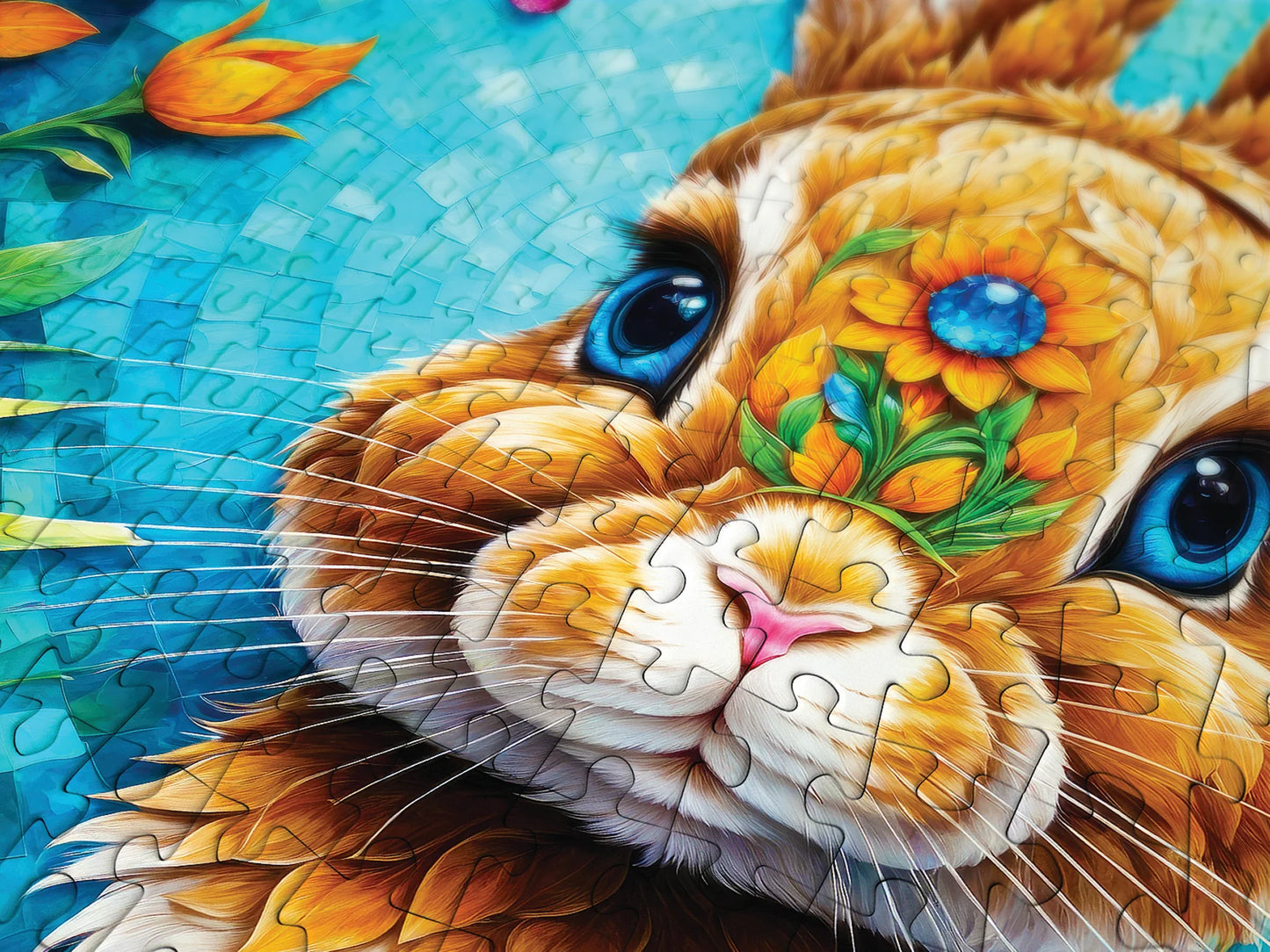 Garden Bunny 1000 Piece Jigsaw Puzzle Enjoy